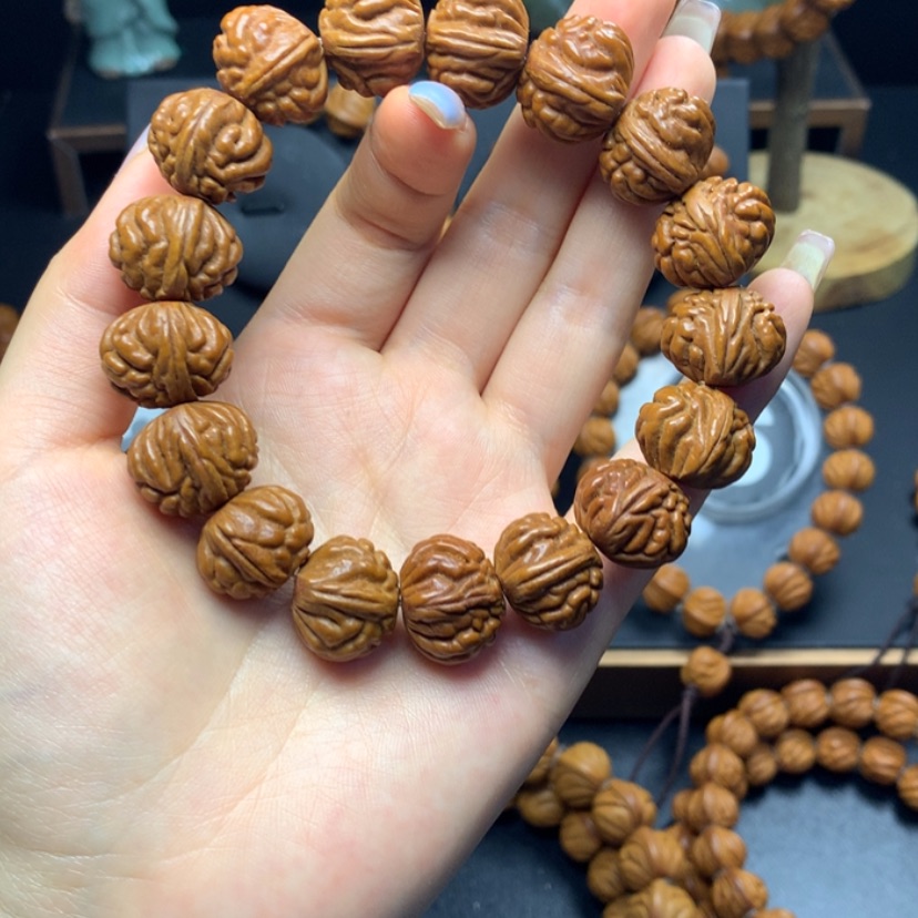【闪购商品】桃核手串C****E野生籽17手串