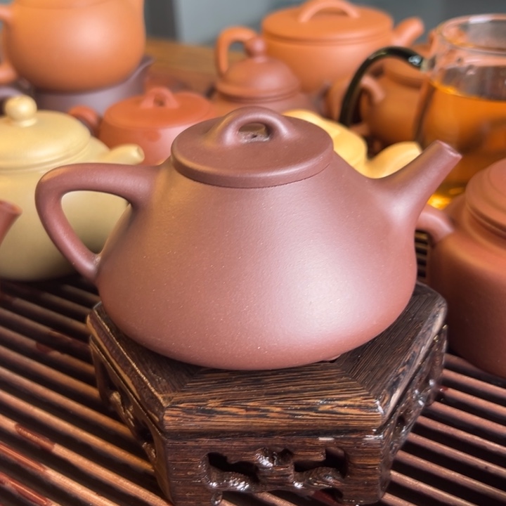 紫砂茶案紫泥子冶200