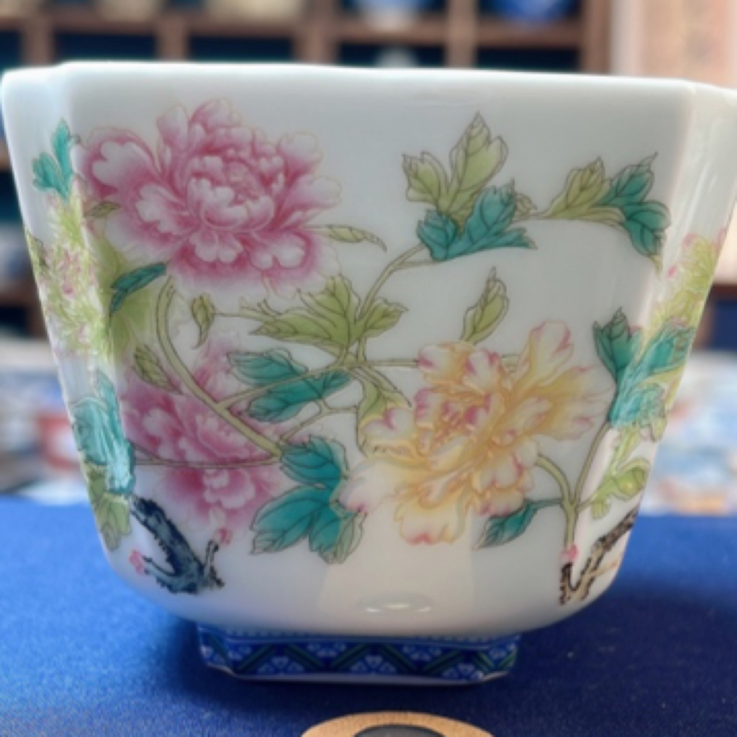 茶具茶杯景德镇珐琅彩主人杯釉上功夫茶瓷器单杯四方个人专用品茗