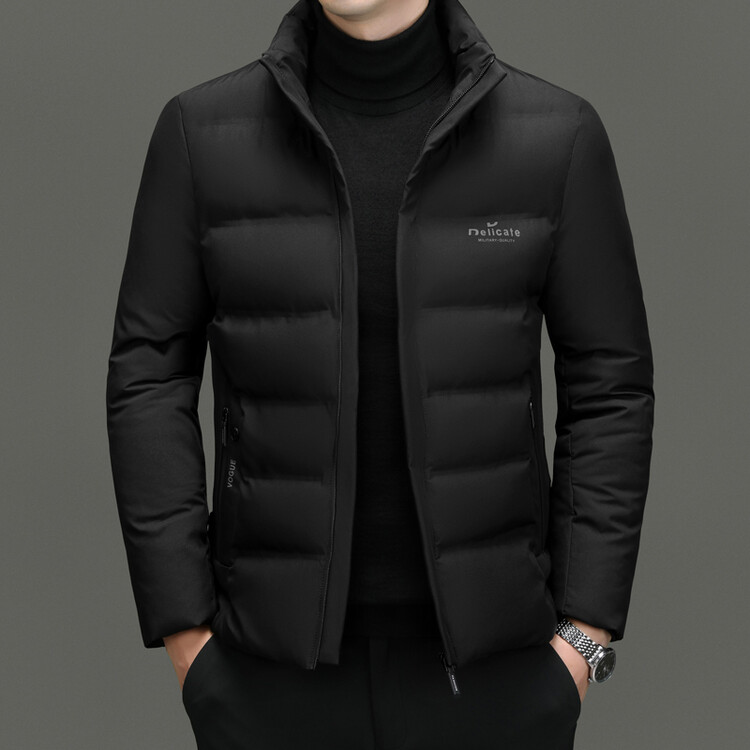男士高端冬季新款棉衣加厚保暖立领棉袄中年商务休闲棉服外套冬装