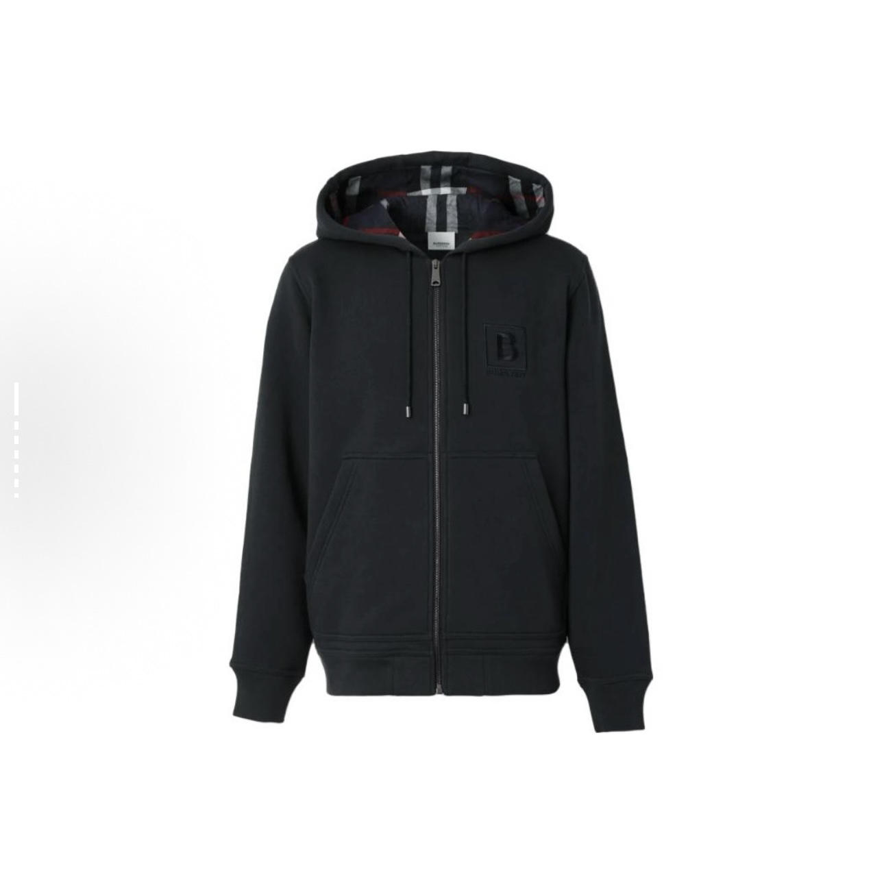 99新 BURBERRY/博柏利 刺绣格纹连帽夹克/XXL码/WL1701