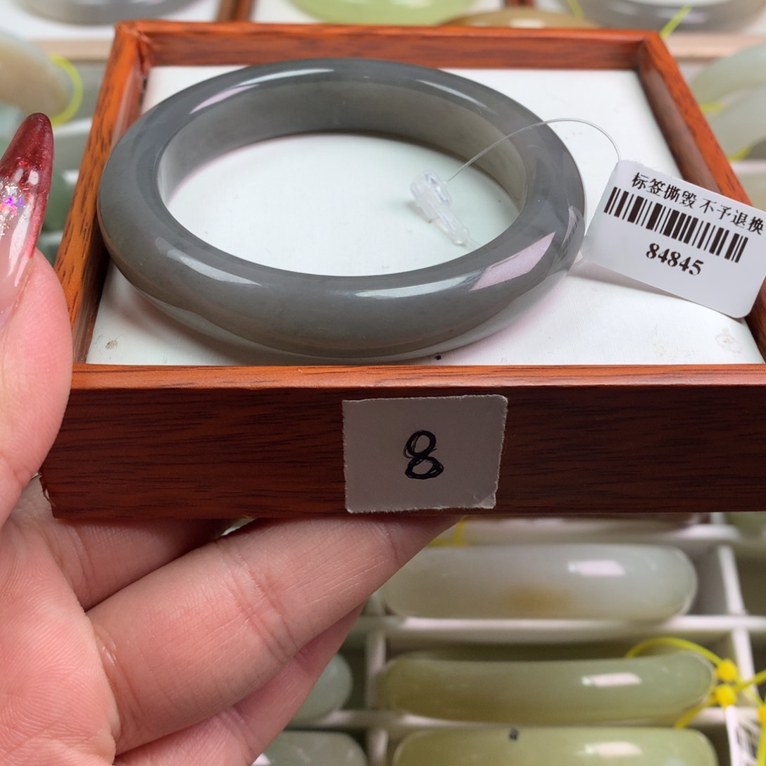 和田玉手镯未镶嵌52