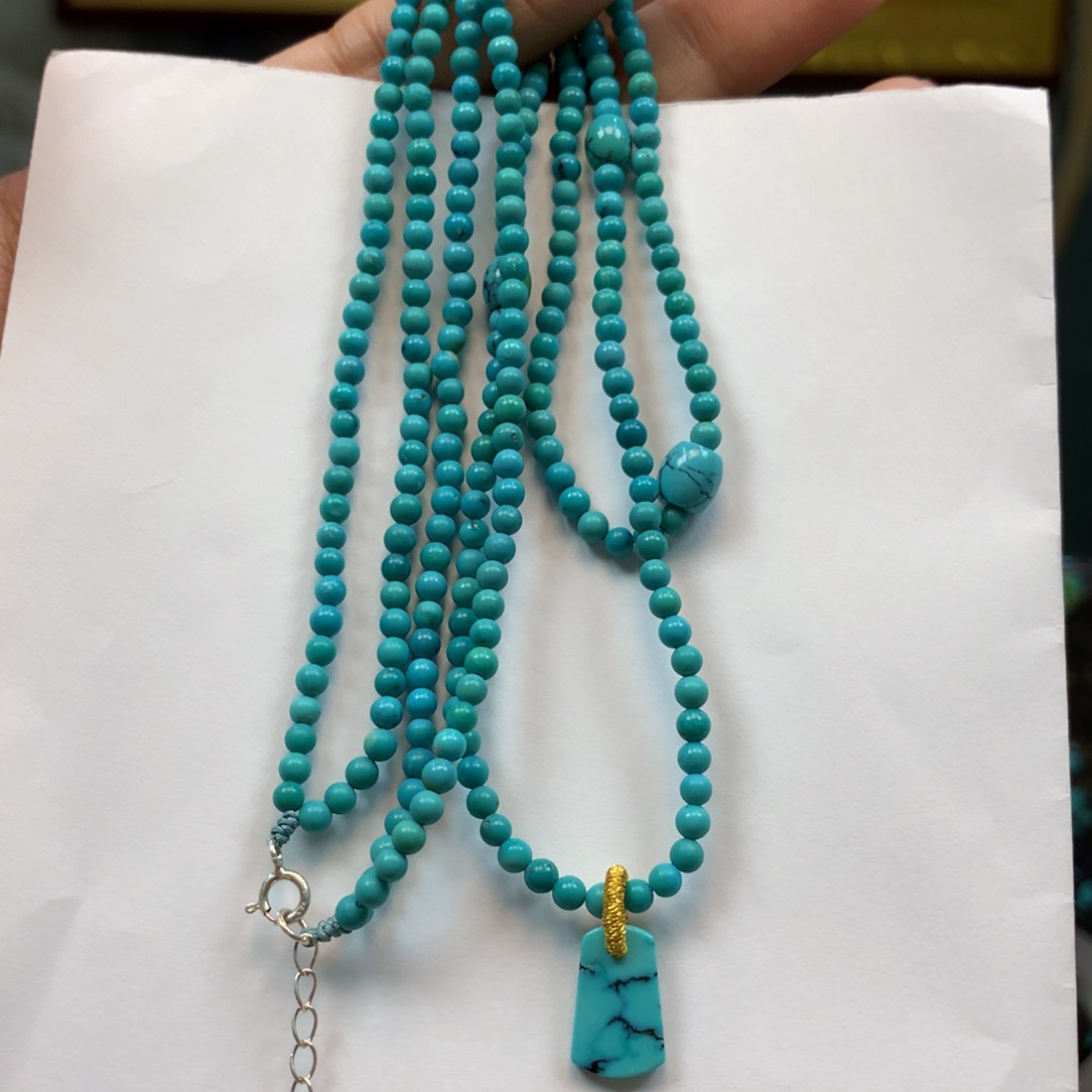 绿松石长链未镶嵌