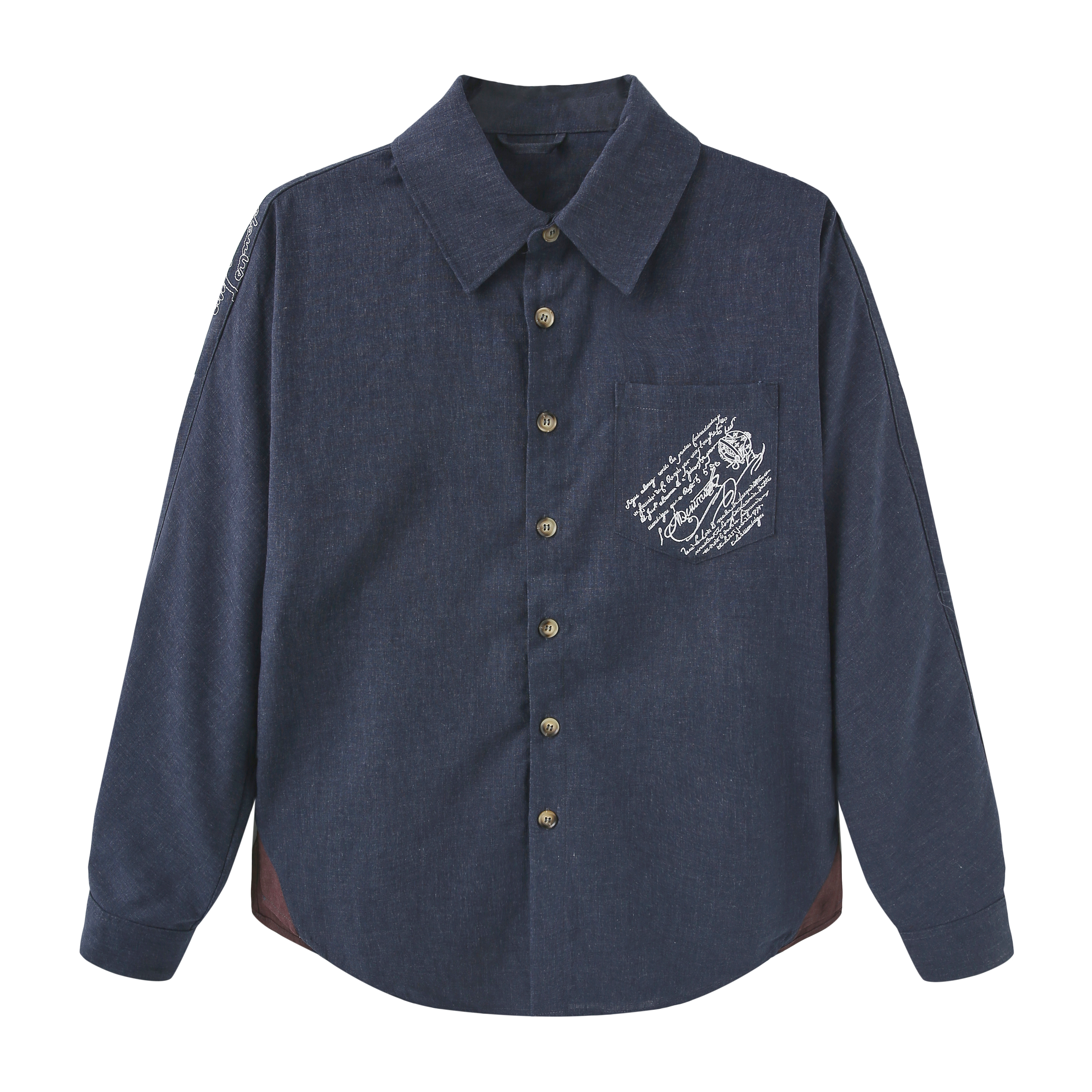 003编号法式老钱复古风撞色米粒绣蝙蝠袖衬衫长袖SW-CS003XIN