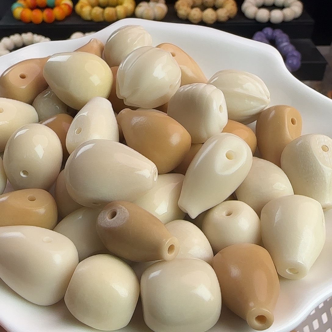 手串菩提根/象牙果微瑕疵三通4颗（备注款式）