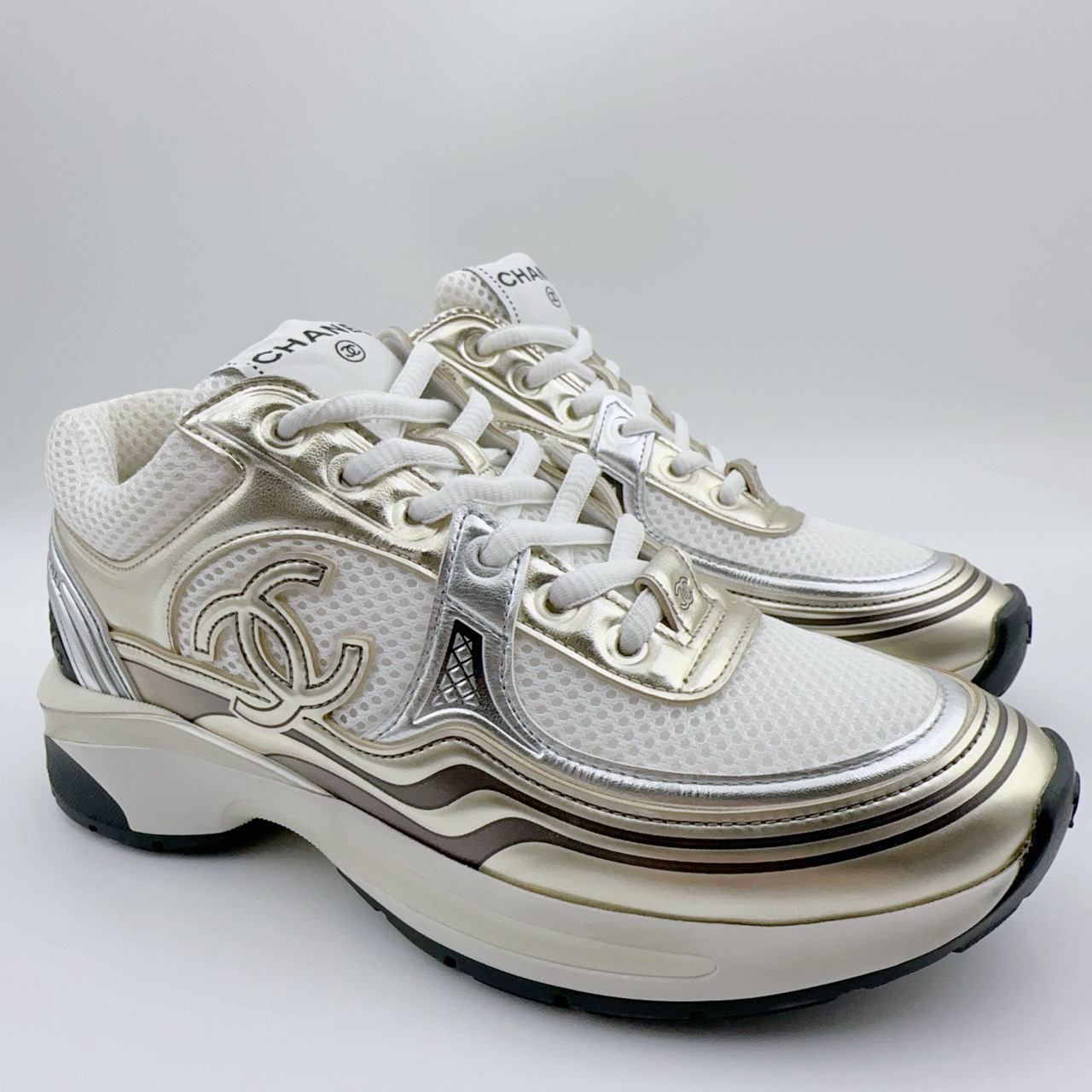 99新 Chanel/香奈儿 35.5码/金角大王运动休闲鞋/00584