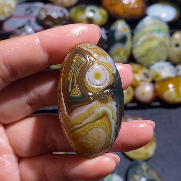 玛瑙/玉髓未镶嵌吊坠(不含链)195