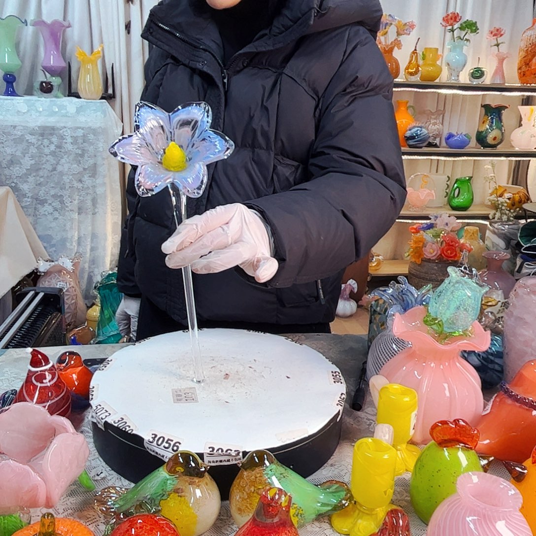 野百合家悦美居琉璃摆件