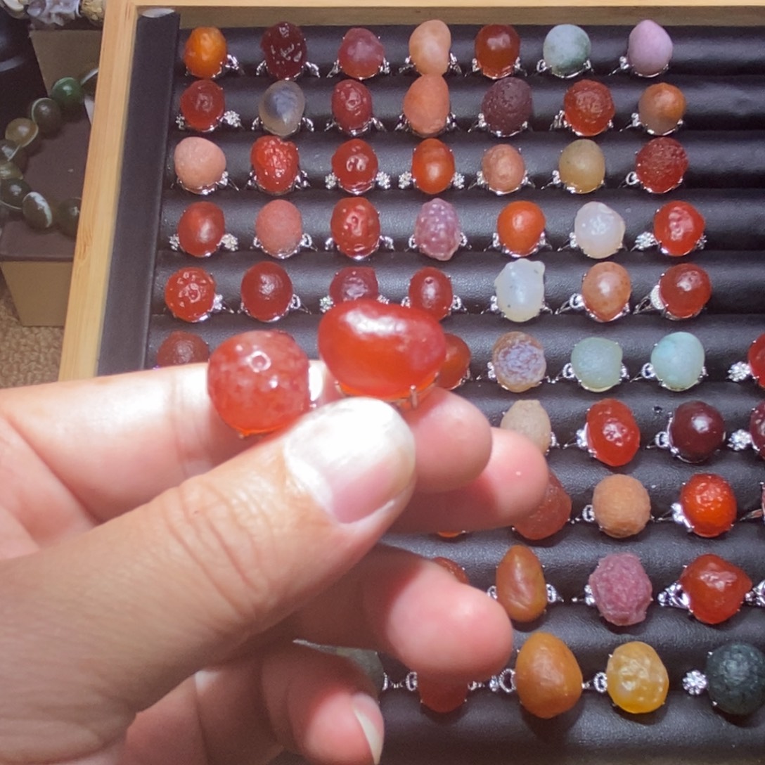 ****福玛瑙/玉髓合金戒指