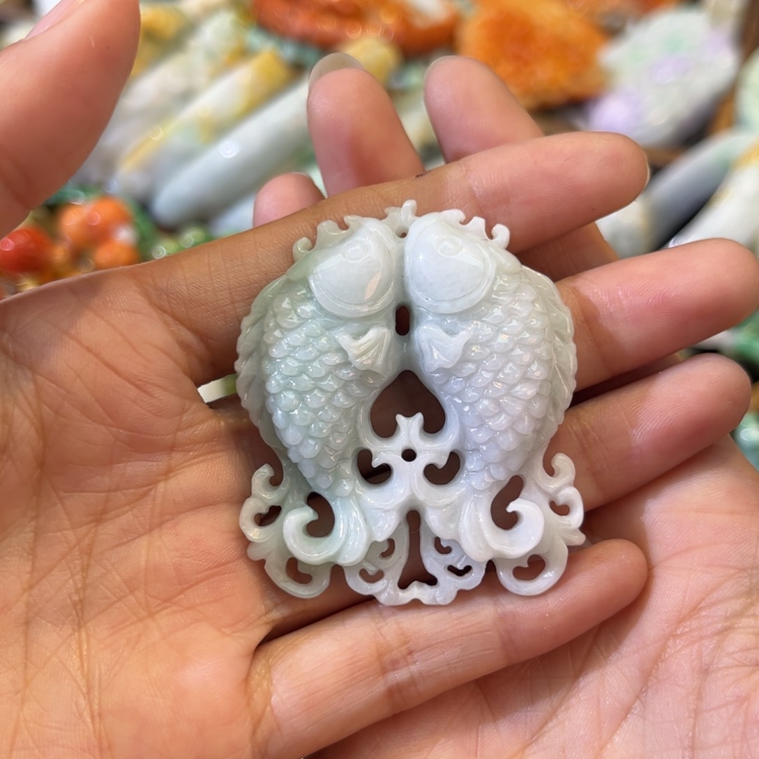 翡翠颈饰未镶嵌待编款