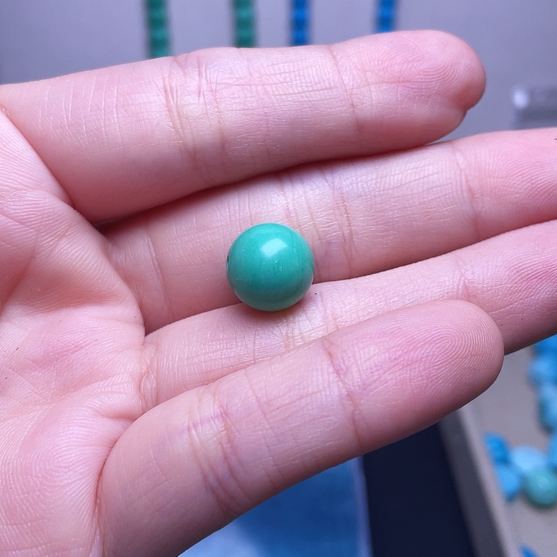 陶瓷非金属十堰原生态绿石头手串配饰