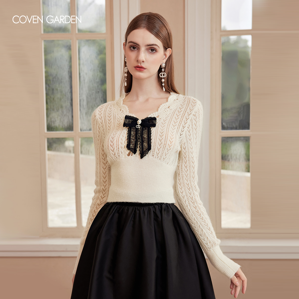 【陈大可专属】哥文花园软糯少女风毛衣女CTA4031880