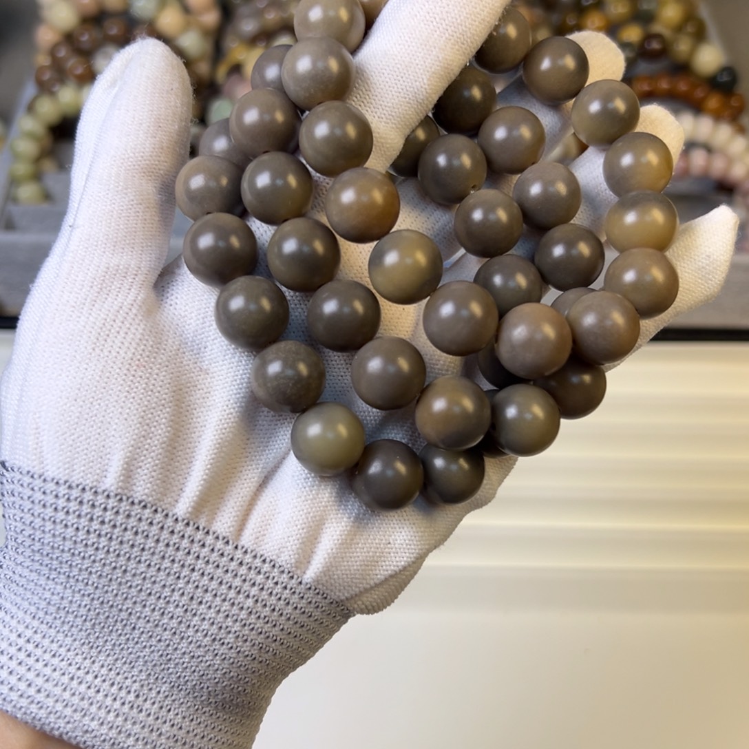 手串菩提根/象牙果干磨老料圆珠卡14  