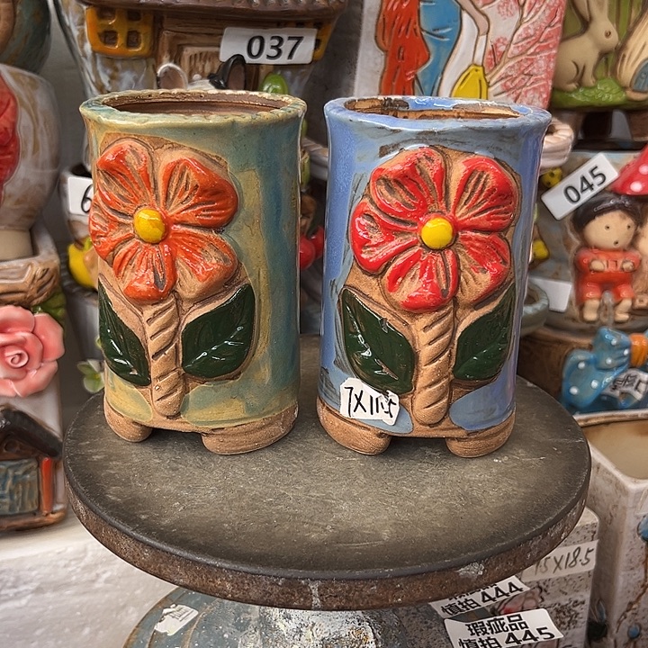 粗陶材质多肉花盆