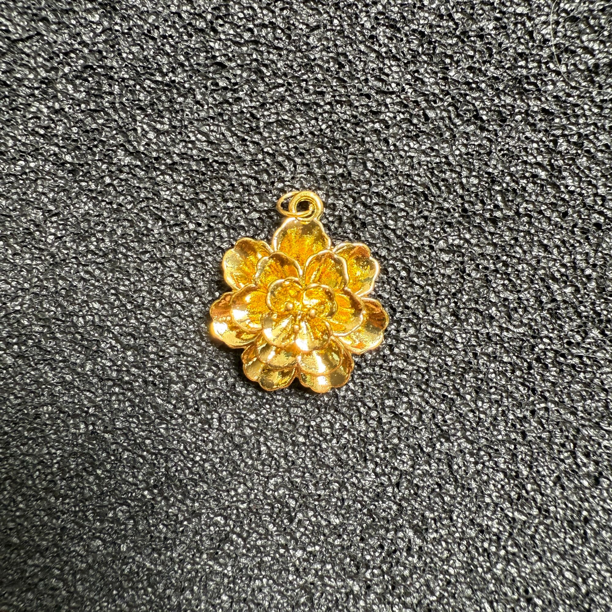 足金999气质 百搭 大牡丹花CC0269