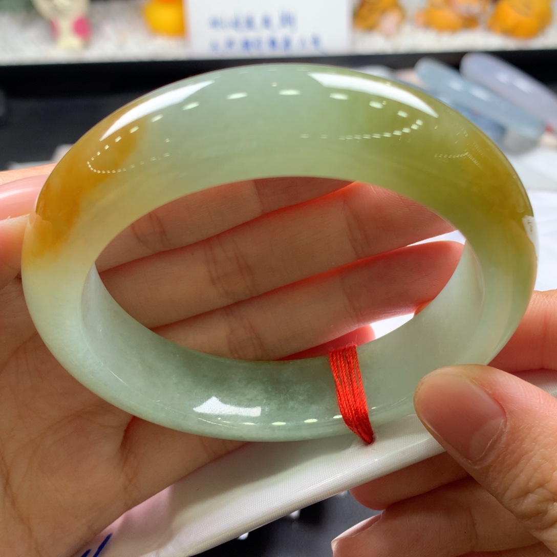 翡翠未镶嵌手镯170号58.2正圈