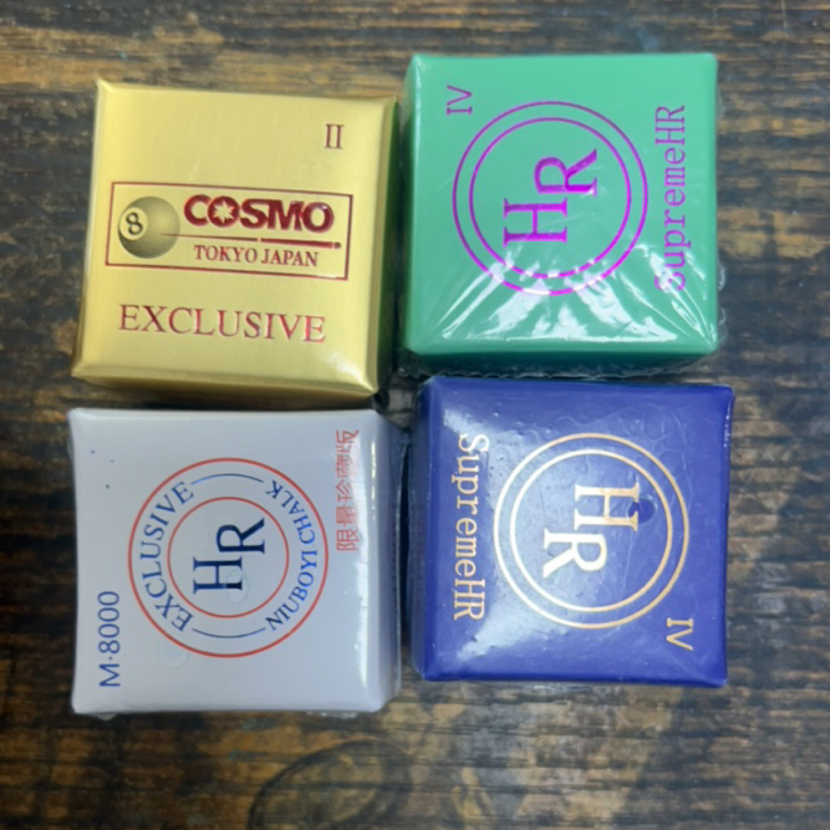 台球职业巧克粉拍一发五