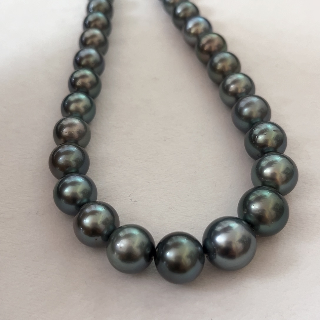 海水珍珠颈饰未镶嵌海洋蓝11-14