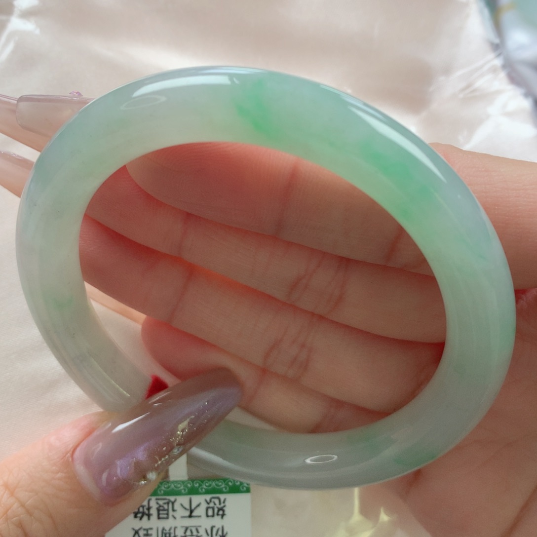 未镶嵌手镯翡翠缅甸天然翡翠A货55.5