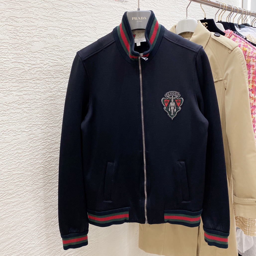 99新 GUCCI/古驰 Gucci秋季休闲夹克棒球领潮流百搭外套