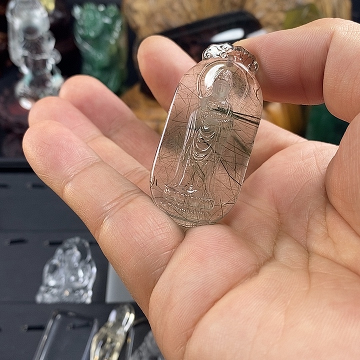 水晶颈饰未镶嵌东***寺