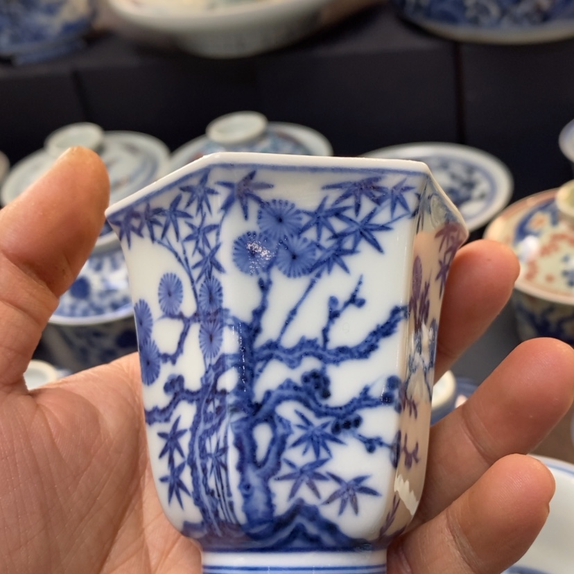 【闪购商品】景德镇青花主人杯