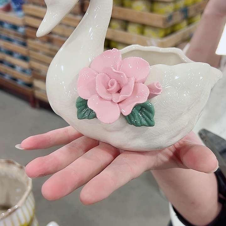 有孔.凑满10元发货多肉陶瓷花盆！