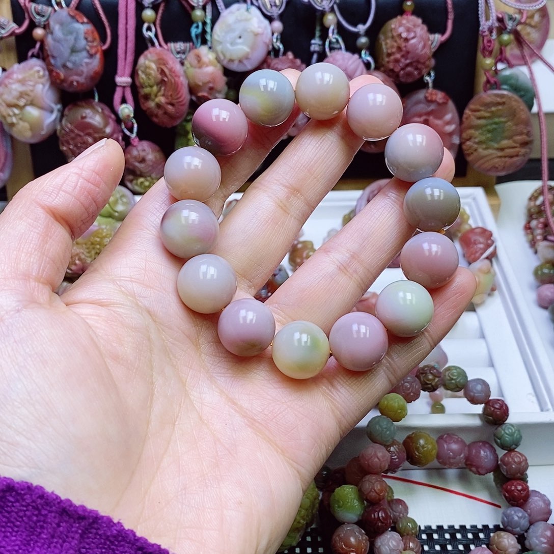 玛瑙/玉髓盐源玛瑙手链未镶嵌
