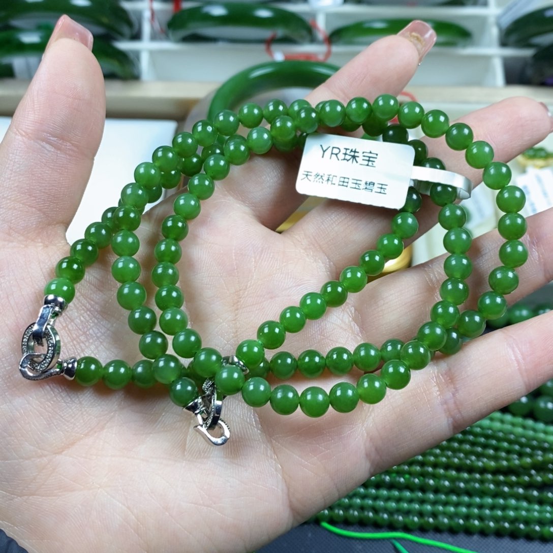 和田玉（碧玉）颈饰未镶嵌6m