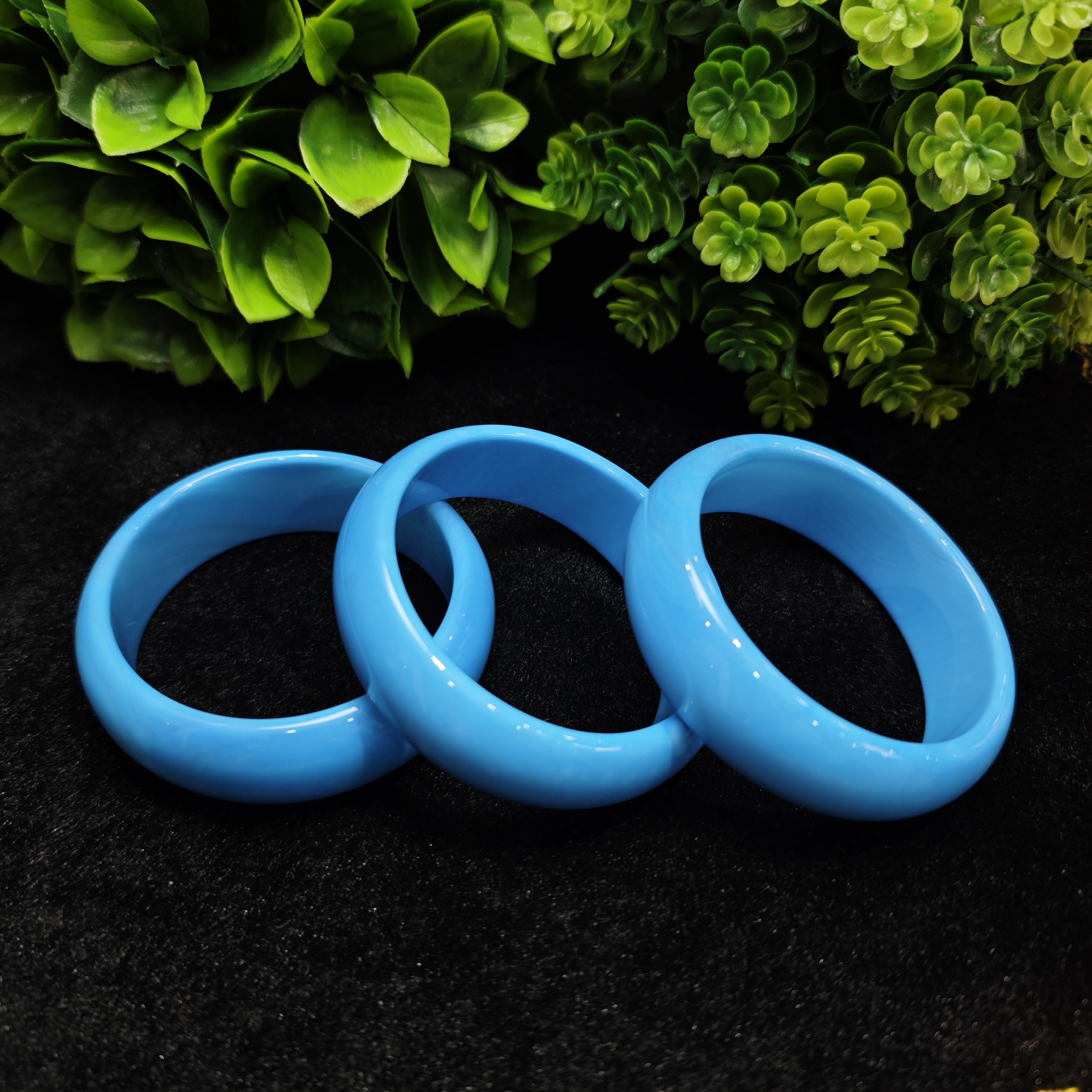 S7847【东齐珠宝】宇宙苍穹天空之石玛瑙蓝手镯配盒-多样性只发一件