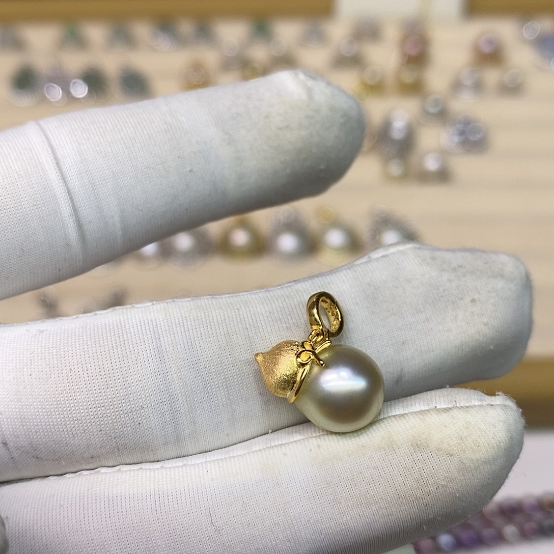 海水珍珠颈饰银S925镶嵌