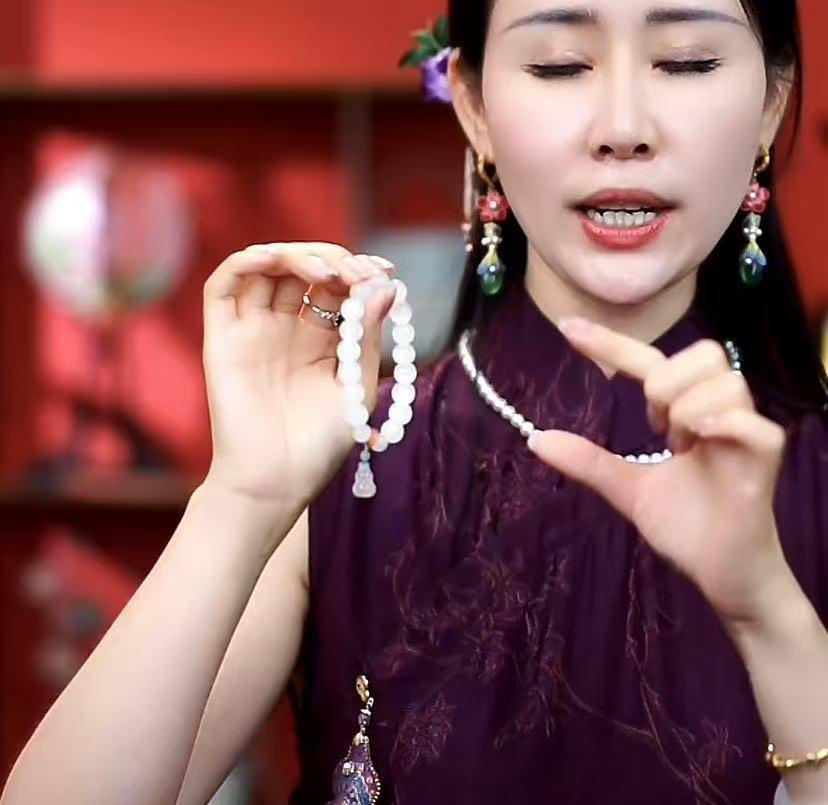 非金属羽毛手链 【丝玉带葫芦】天然手工手串