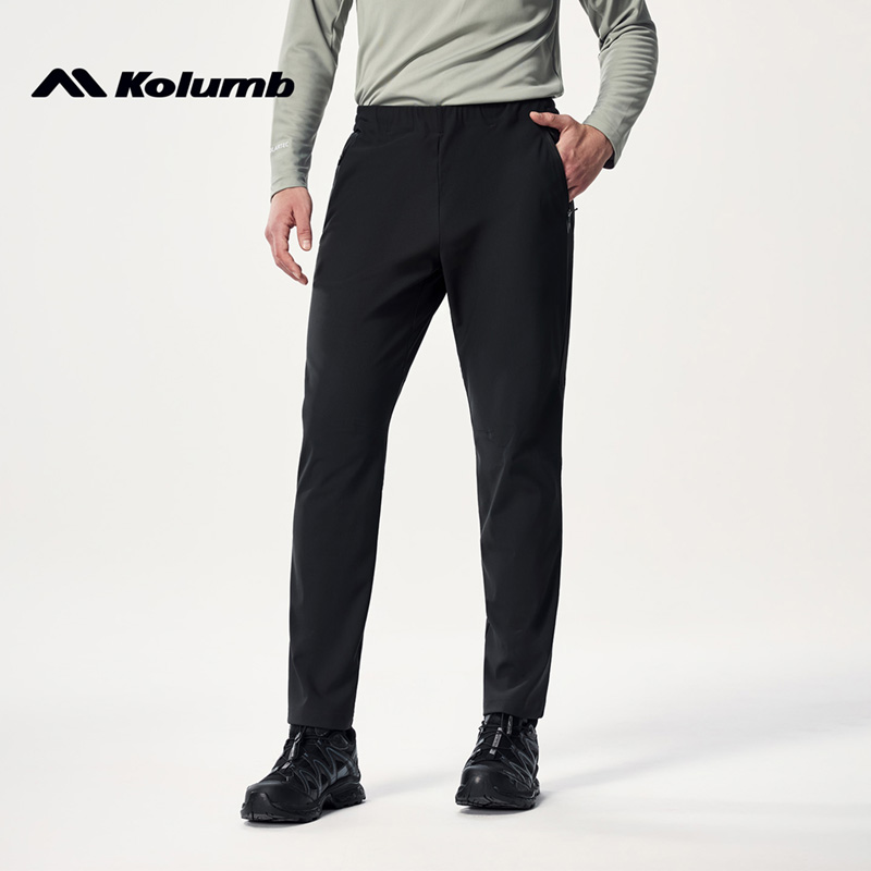 kolumb/哥仑步软壳长裤男士秋冬户外运动徒步裤一片裁登山裤休闲