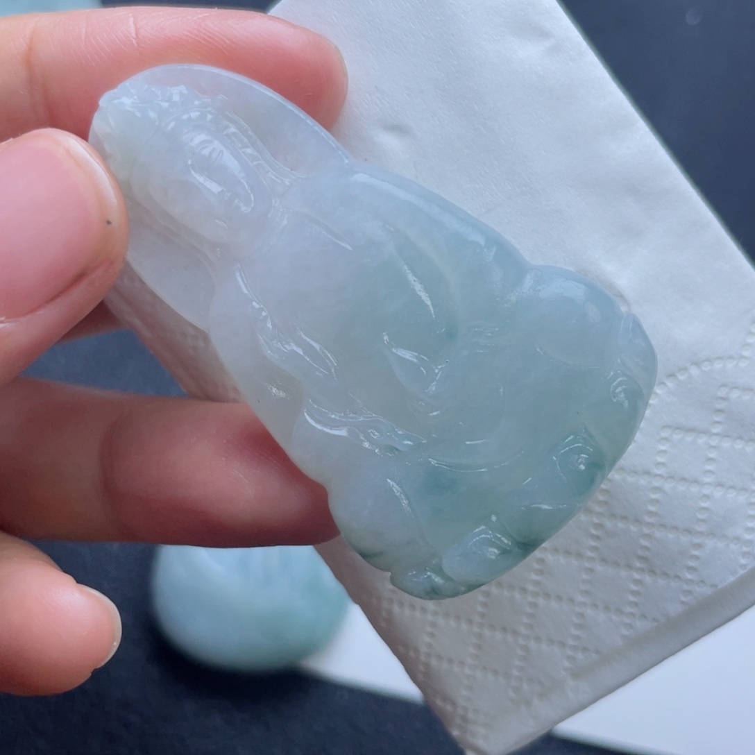 定制翡翠未镶嵌翡翠吊坠