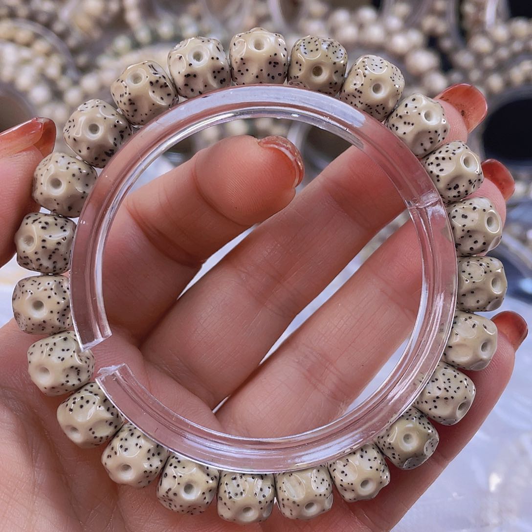 星月菩提手串氧化特价款不退换手工雕刻无相一物一图9.6