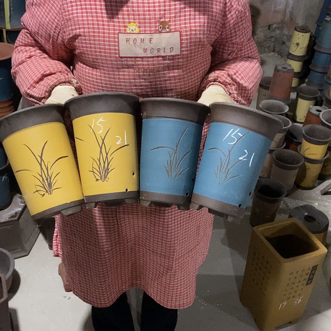 紫砂花盆紫砂花盆