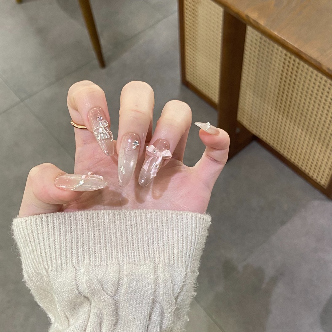 圣诞结·KKZ纯手工光疗甲片