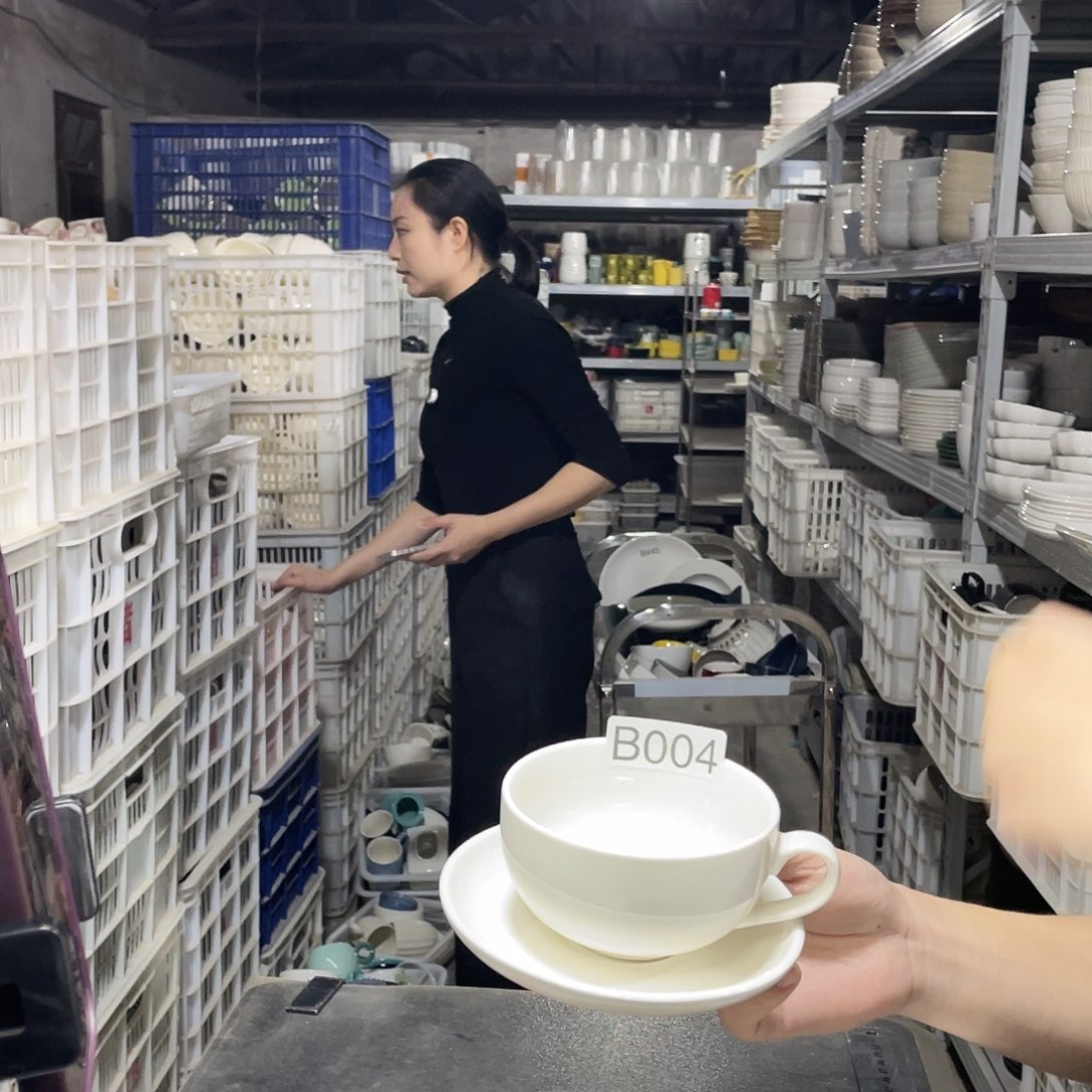 瓷片004          4杯4碟