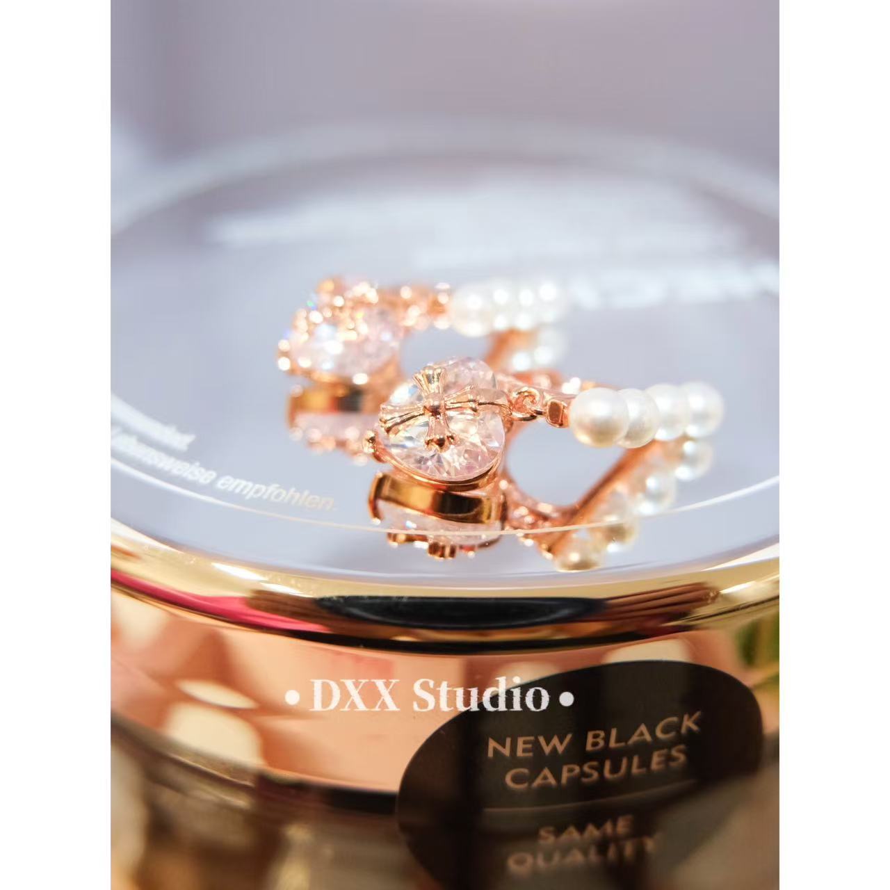 铜合金锆石耳饰 小众设计百搭ins耳饰48949