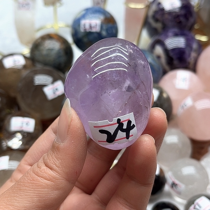 紫晶88克紫水晶把玩未镶嵌