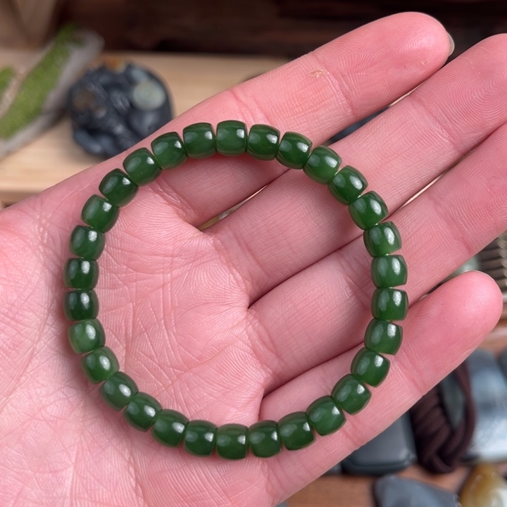 和田玉未镶嵌手链