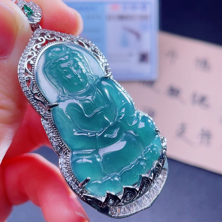 翡翠未镶嵌吊坠(不含链)