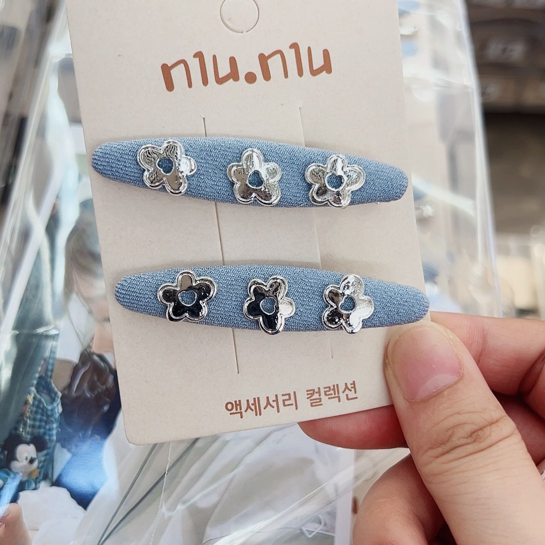 布艺非金属边夹一对