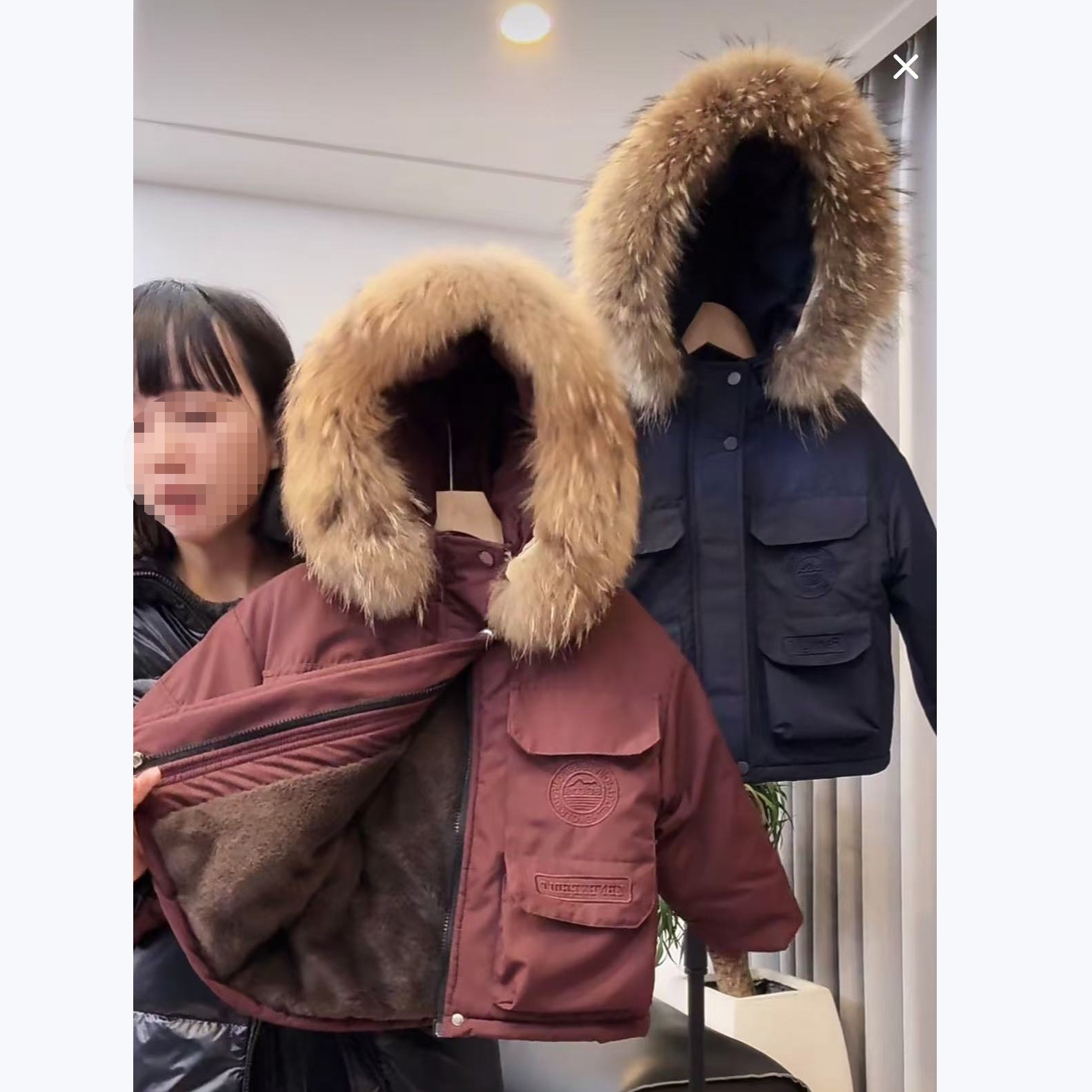 儿童棉服冬季男童新款加绒棉衣女童棉袄外套男宝秋冬款加厚派克服