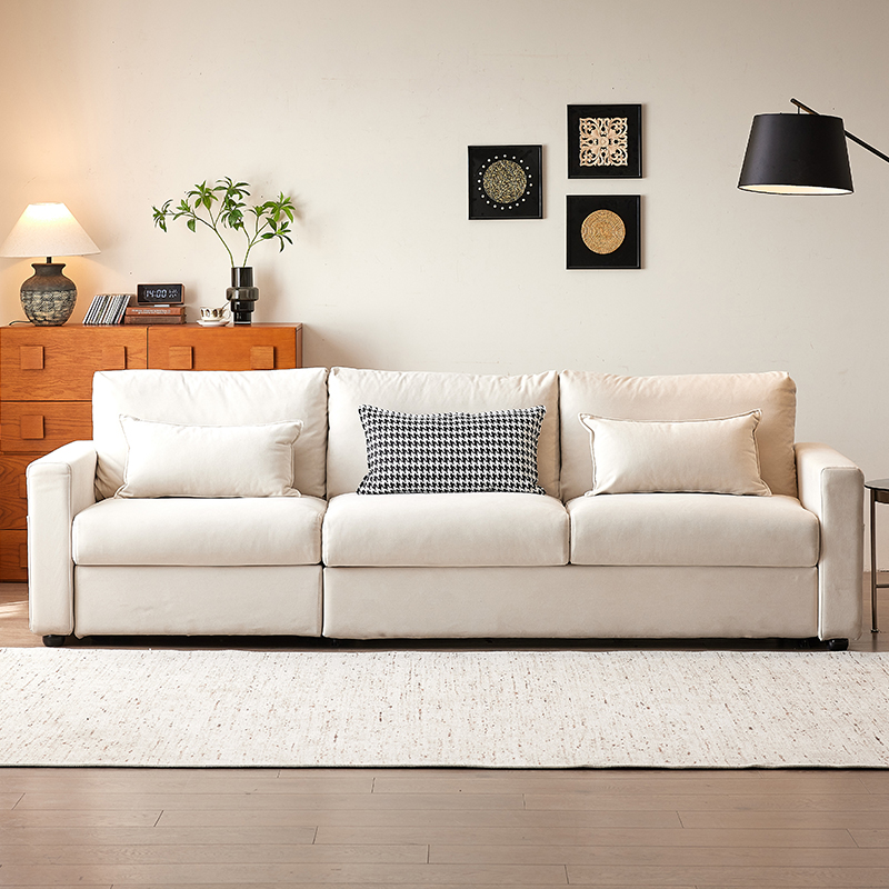 【卡尔】懒人伸缩可折叠床沙发床两用多功能客厅单人1.2米双人1.5