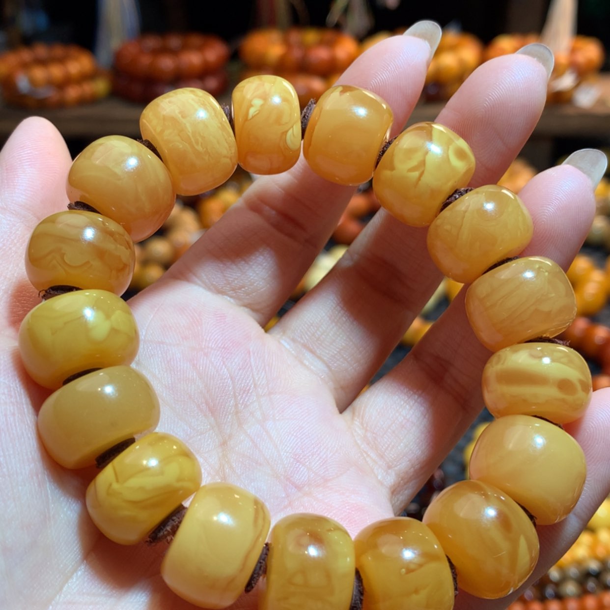 【闪购商品】手串蜜蜡未镶嵌蜜蜡手串