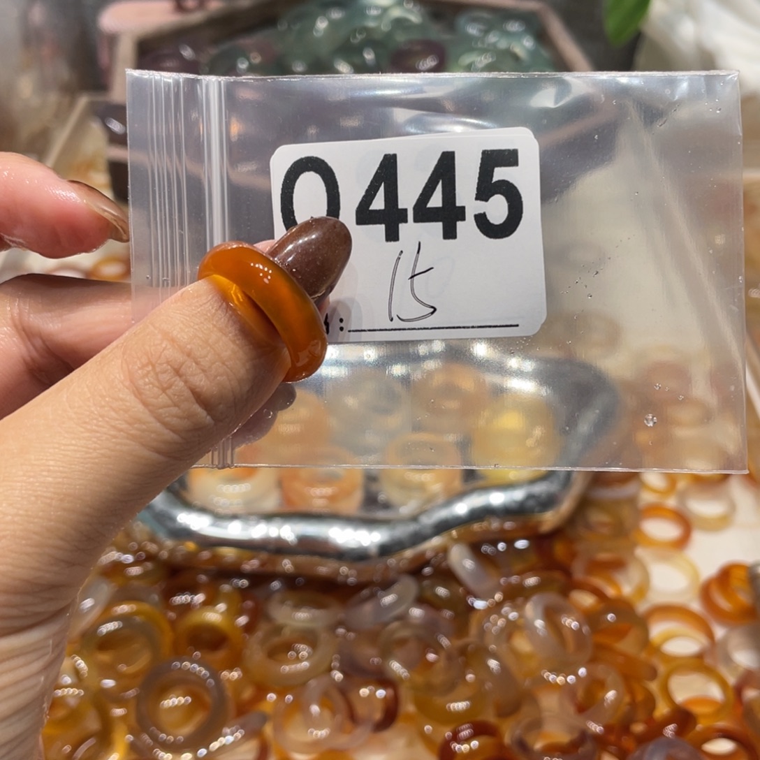玛瑙/玉髓未镶嵌戒指445