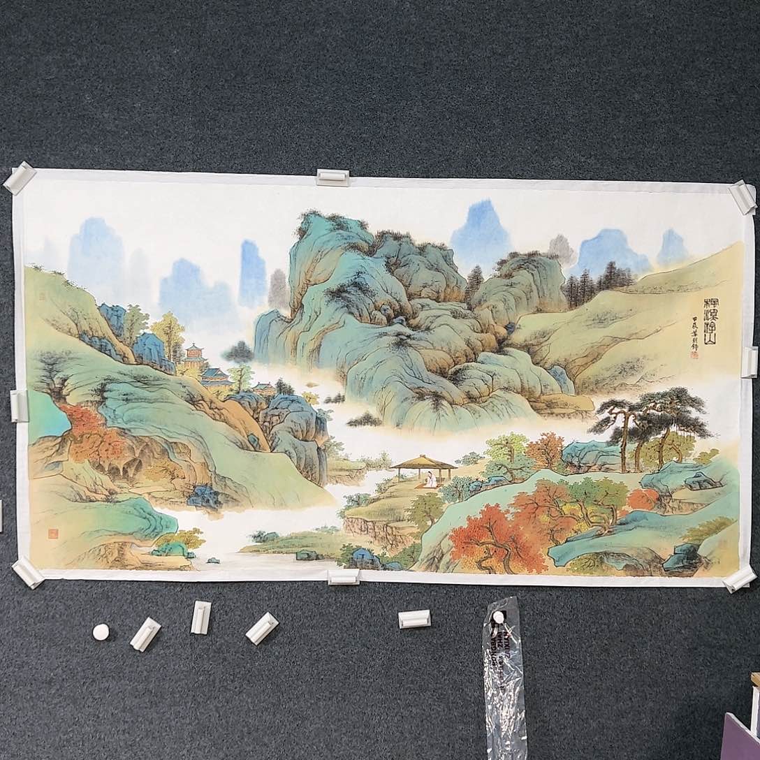 国画?****（g93072）游山 书画