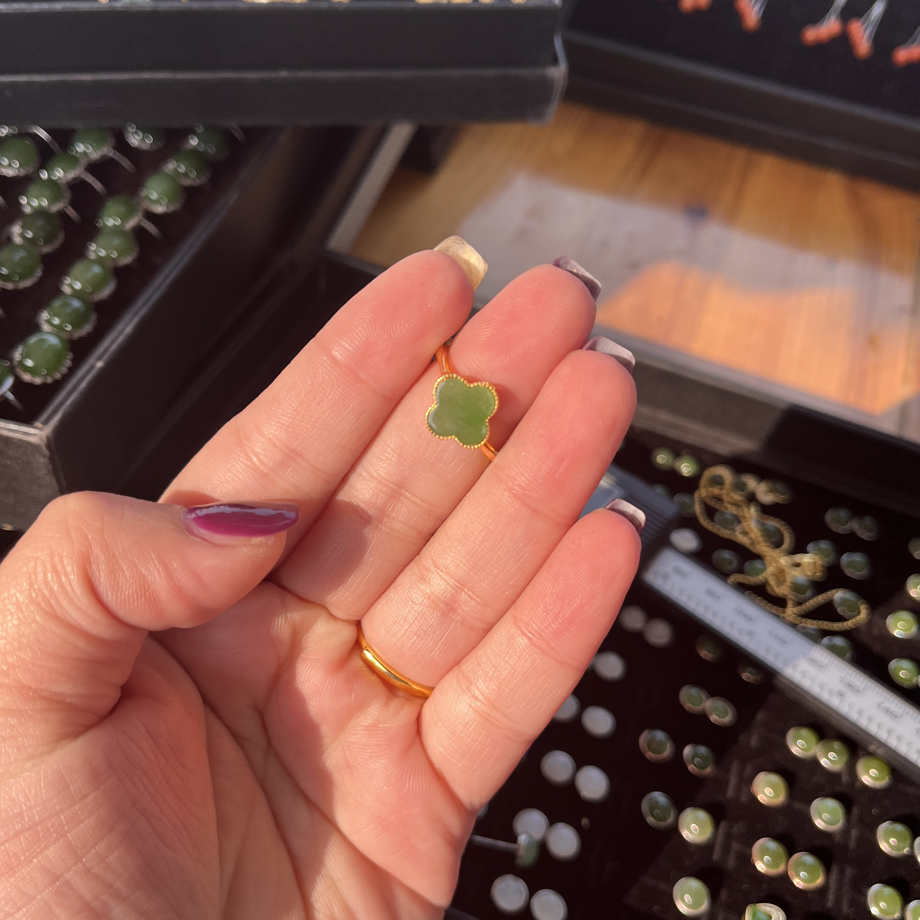 和田玉碧玉戒指拍一发一多样性发货