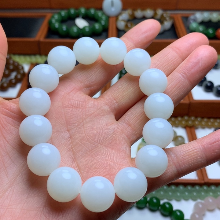 和田玉手串未镶嵌